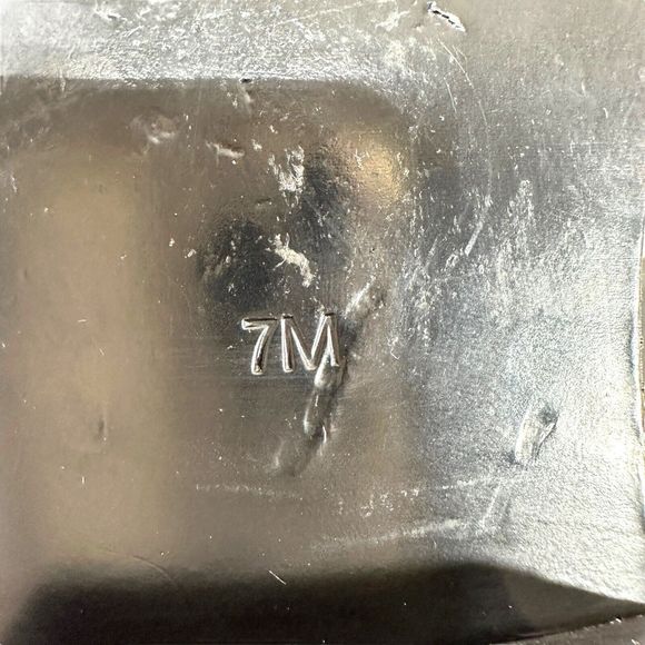 Tory Burch Boots Size 7 M Black Leather Gold Logo Hallie Mid Shaft Short Riding - Picture 11 of 13